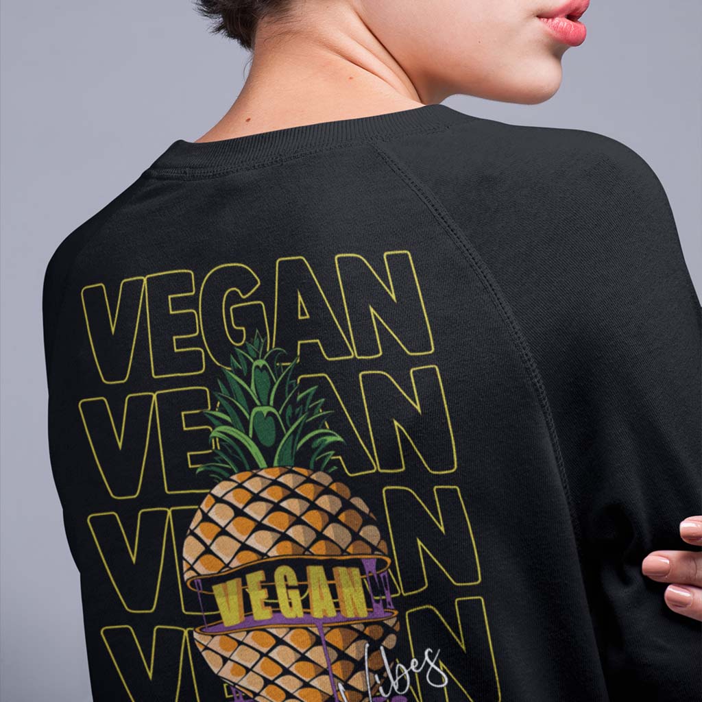 VEGANANAS | DAMEN PREMIUM BIO SWEATSHIRT | BACK PRINT
