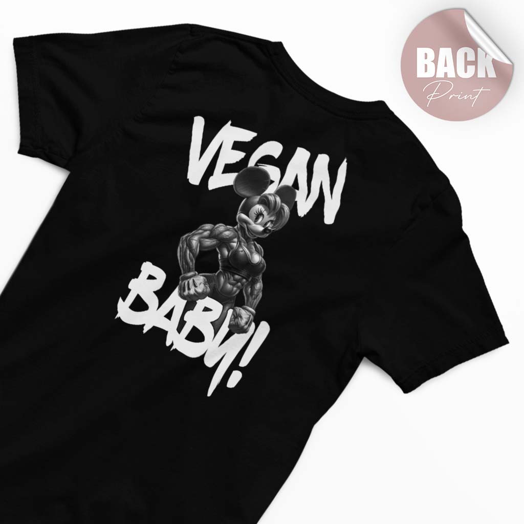 VEGAN BABY! | DAMEN PREMIUM BIO SHIRT | BACK PRINT