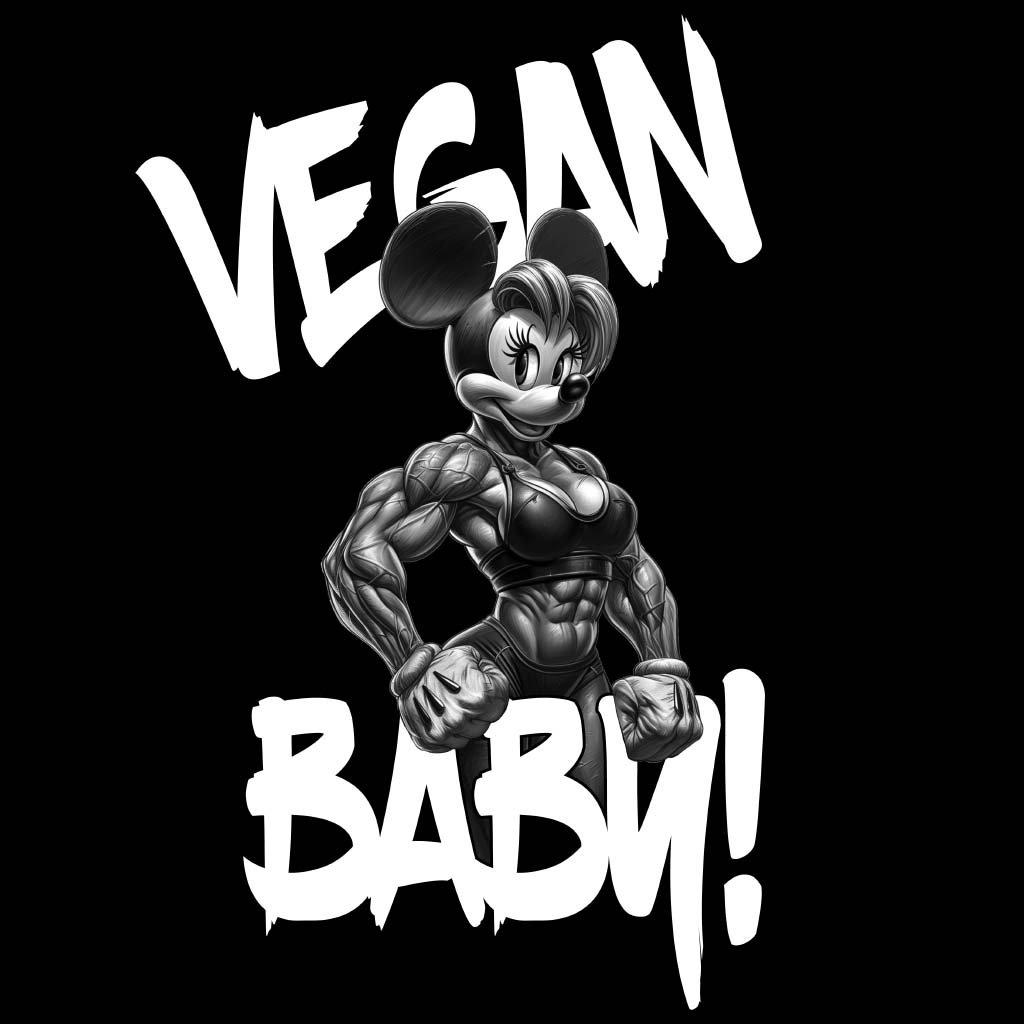 VEGAN BABY! | DAMEN PREMIUM BIO SHIRT | BACK PRINT
