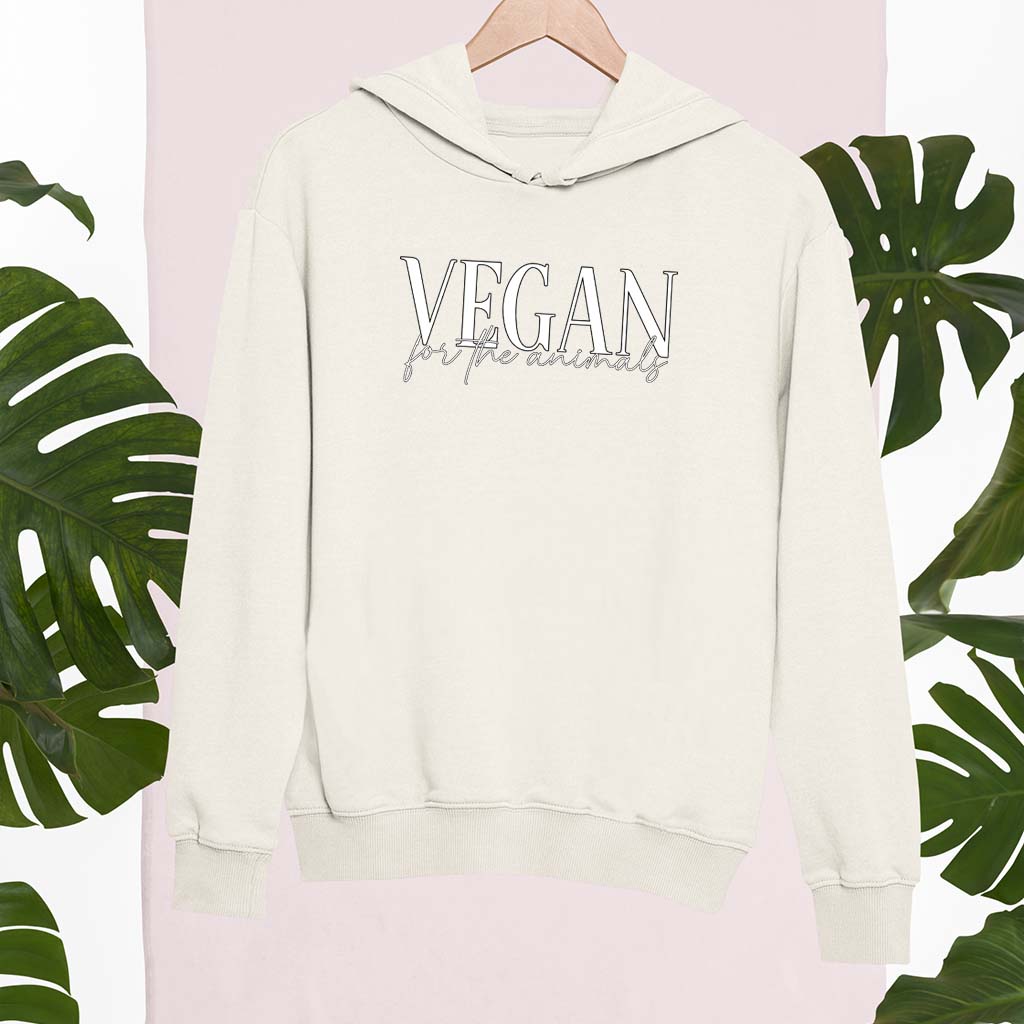 VEGAN FOR THE ANIMALS | DAMEN PREMIUM BIO HOODIE