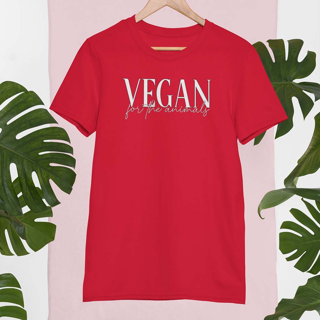 VEGAN FOR THE ANIMALS | DAMEN PREMIUM BIO SHIRT