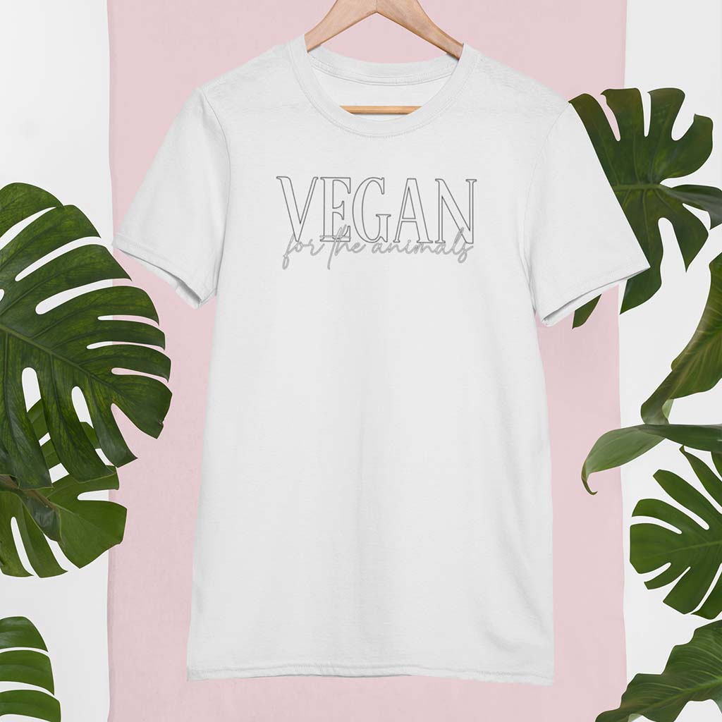 VEGAN FOR THE ANIMALS | DAMEN PREMIUM BIO SHIRT
