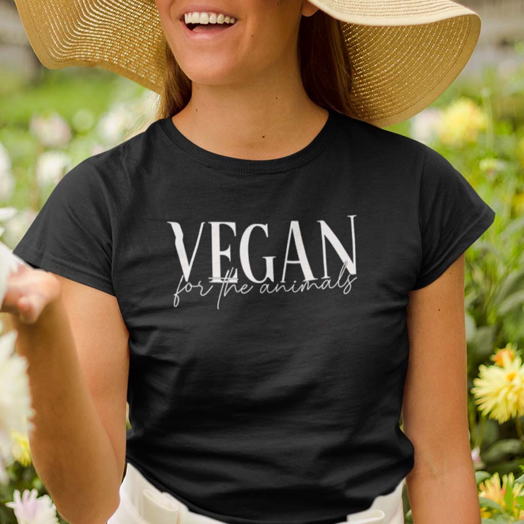 VEGAN FOR THE ANIMALS | DAMEN PREMIUM BIO SHIRT