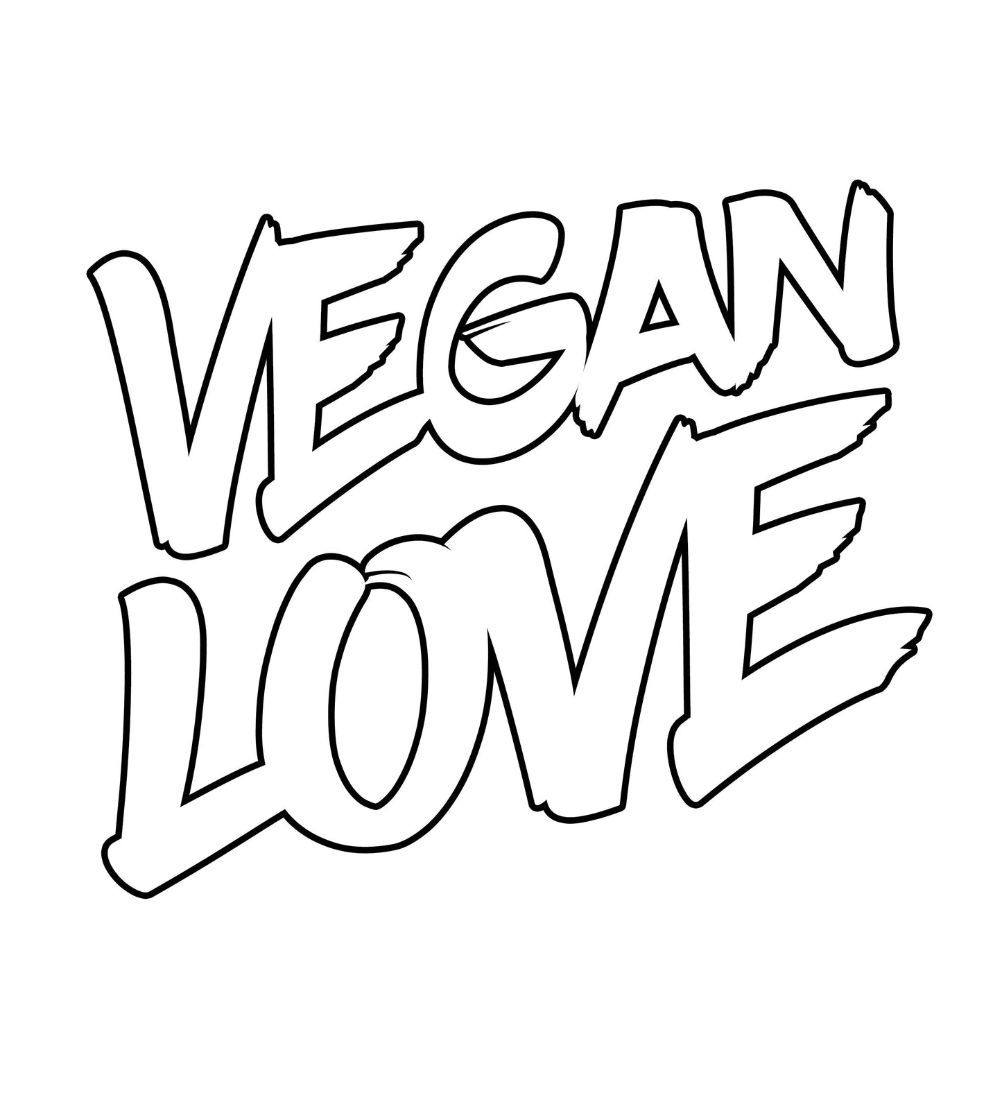 VEGAN LOVE | DAMEN PREMIUM V-NECK BIO SHIRT
