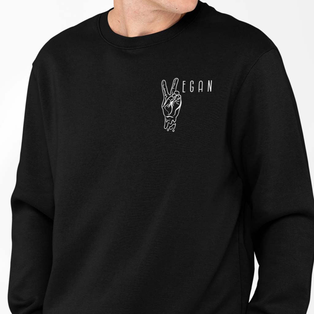 VEGAN PEACE | HERREN PREMIUM BIO SWEATSHIRT