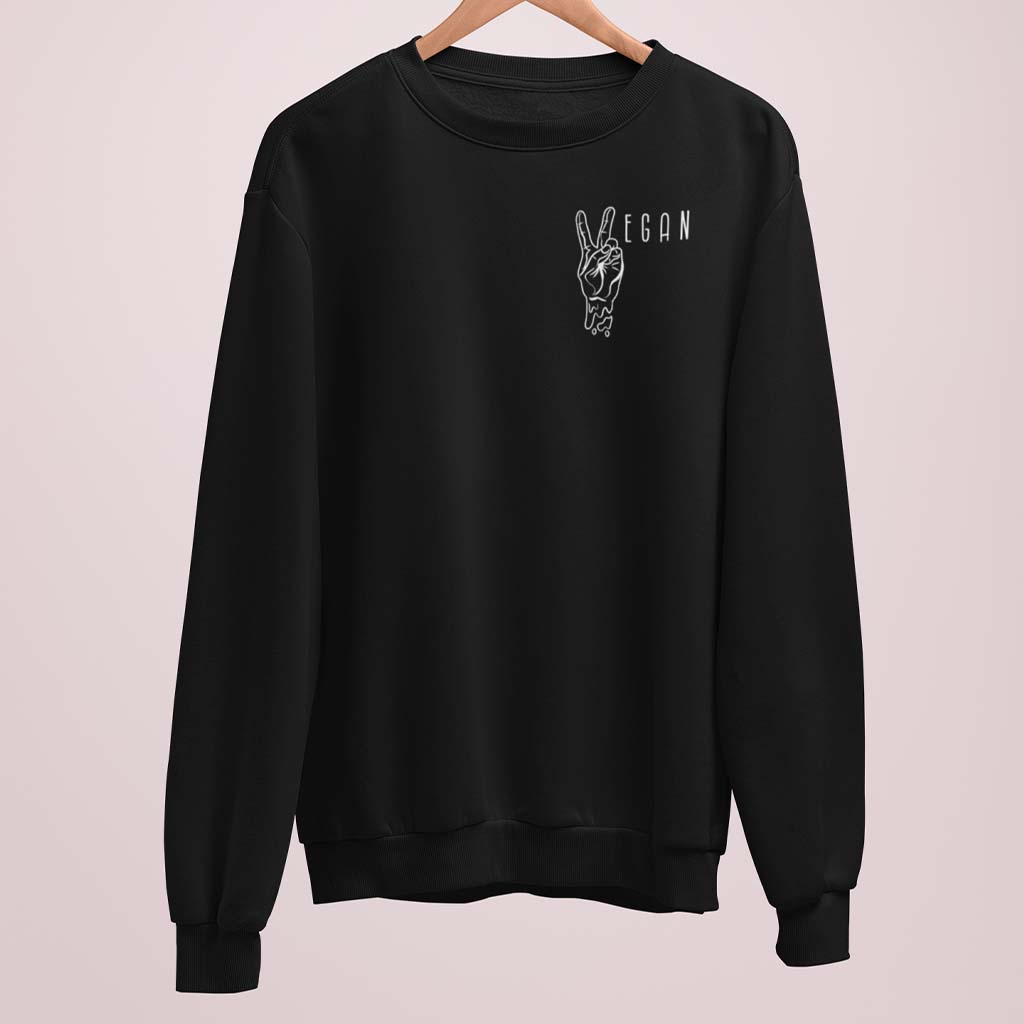 VEGAN PEACE | DAMEN PREMIUM BIO SWEATSHIRT