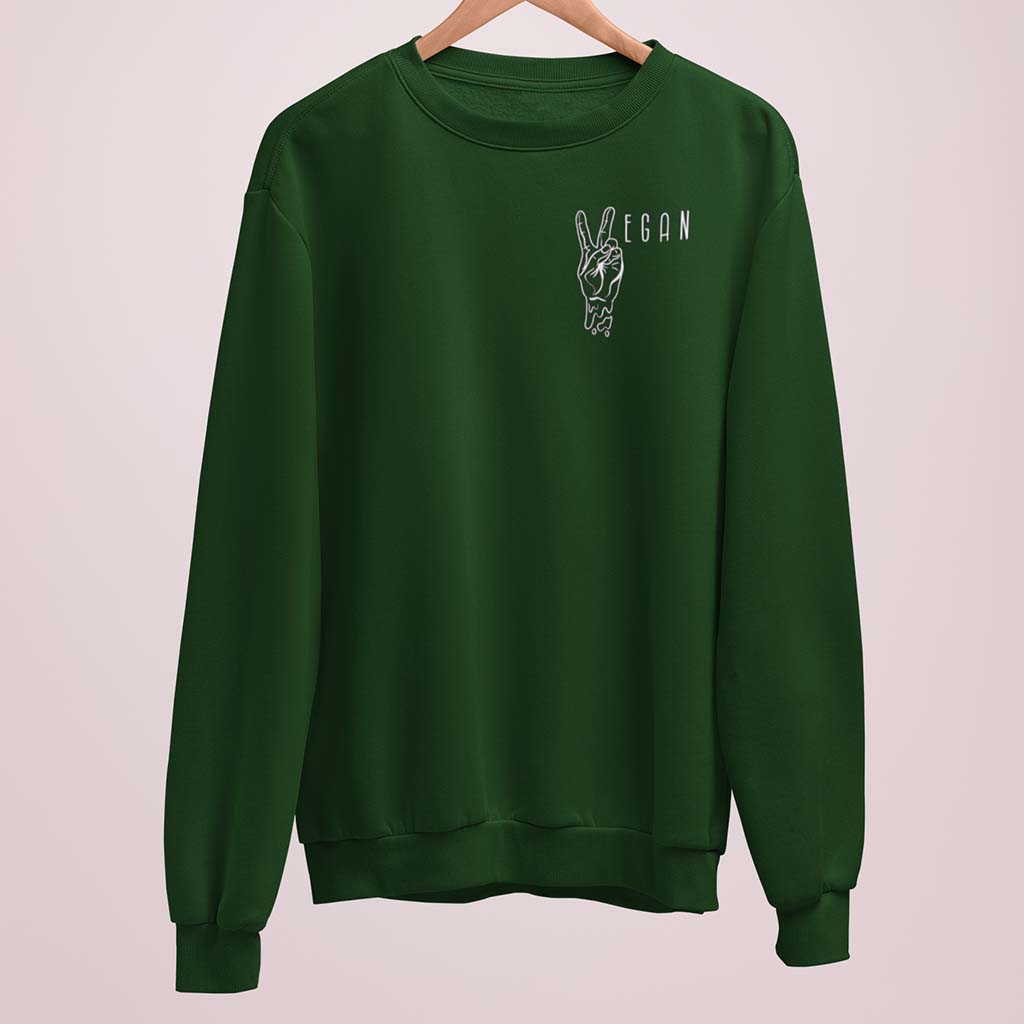 VEGAN PEACE | DAMEN PREMIUM BIO SWEATSHIRT