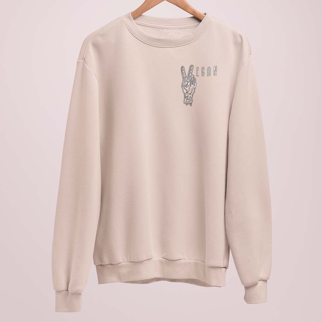 VEGAN PEACE | DAMEN PREMIUM BIO SWEATSHIRT