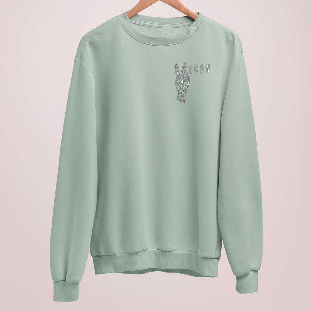 VEGAN PEACE | DAMEN PREMIUM BIO SWEATSHIRT