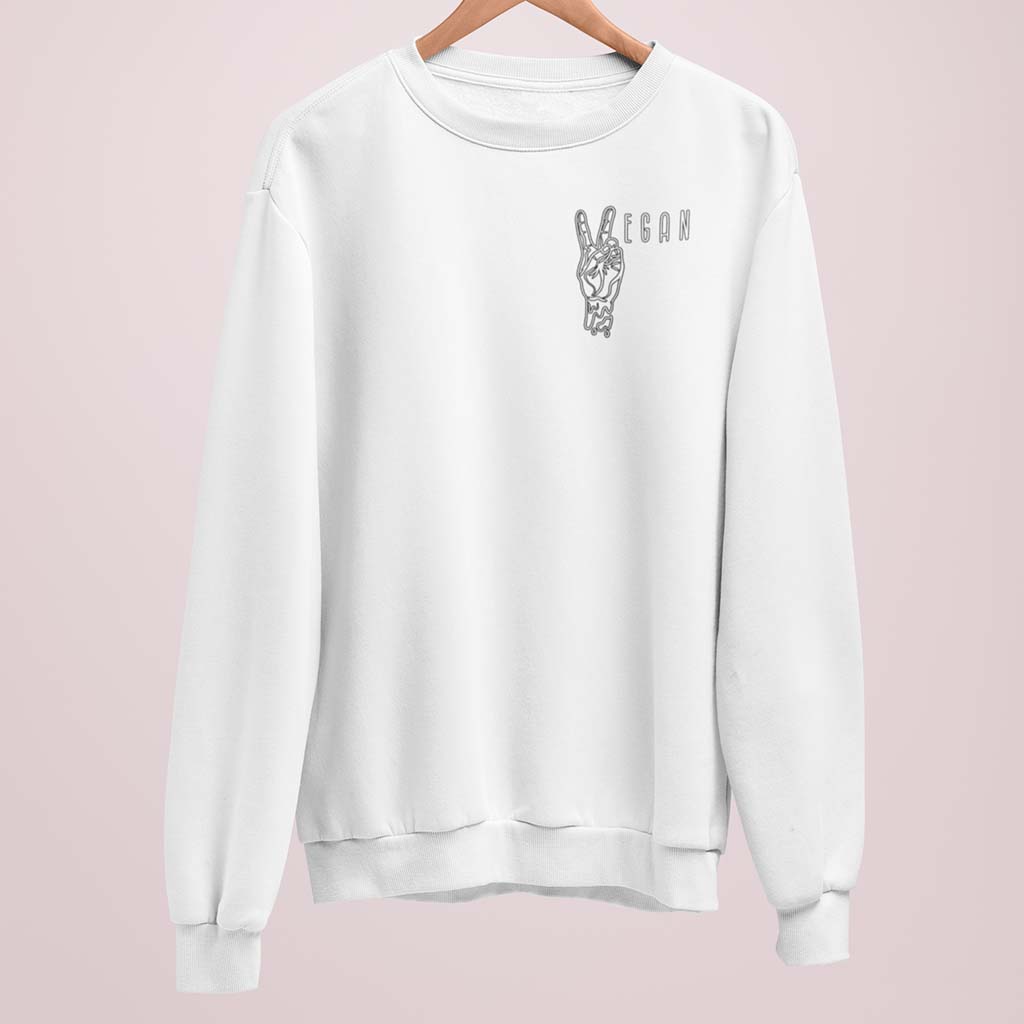 VEGAN PEACE | DAMEN PREMIUM BIO SWEATSHIRT