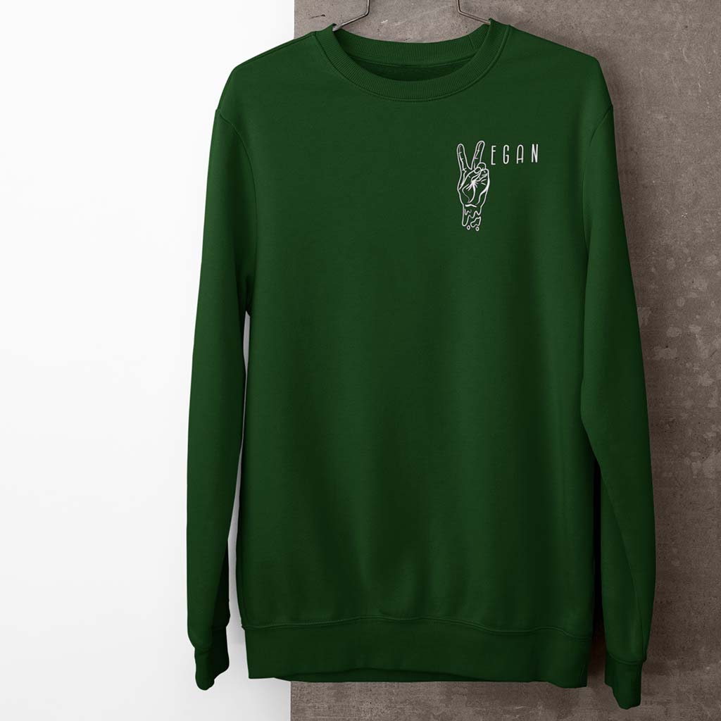 VEGAN PEACE | HERREN PREMIUM BIO SWEATSHIRT
