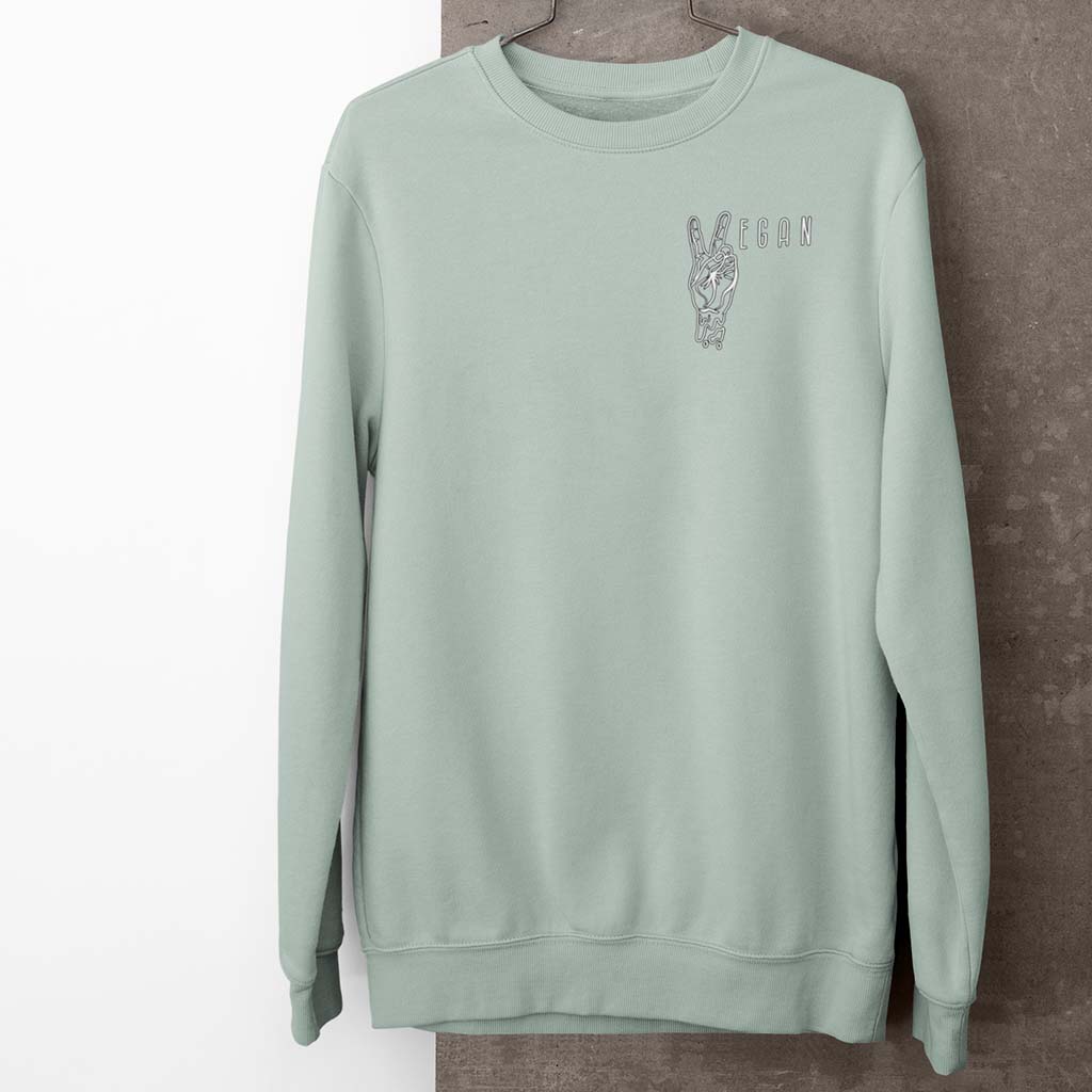 VEGAN PEACE | HERREN PREMIUM BIO SWEATSHIRT