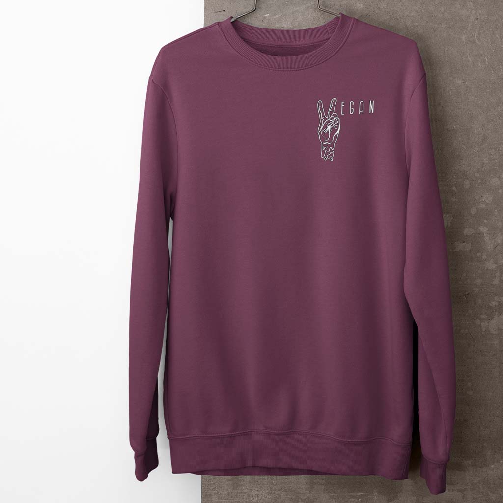 VEGAN PEACE | HERREN PREMIUM BIO SWEATSHIRT