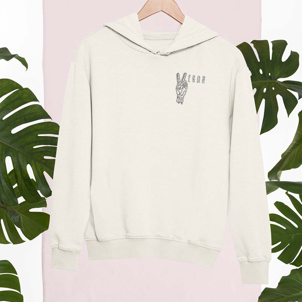VEGAN PEACE | DAMEN PREMIUM BIO HOODIE