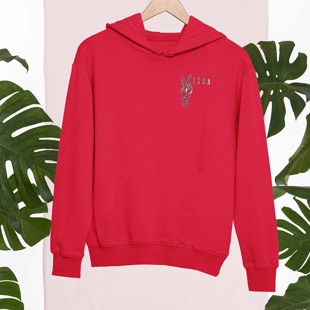 VEGAN PEACE | DAMEN PREMIUM BIO HOODIE