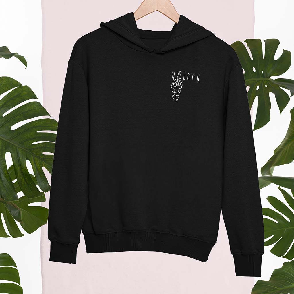 VEGAN PEACE | DAMEN PREMIUM BIO HOODIE