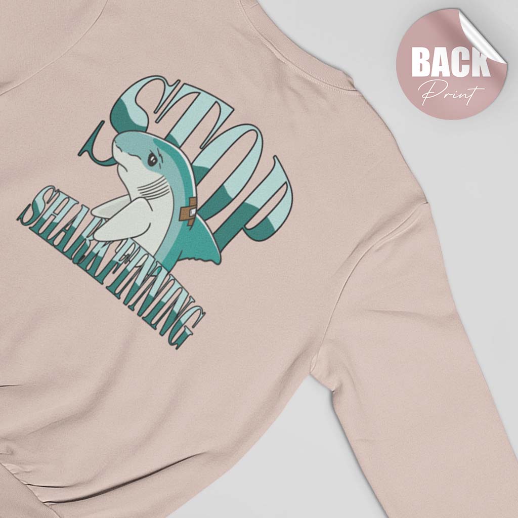STOP SHARKFINNING | DAMEN PREMIUM BIO SWEATSHIRT | BACK PRINT