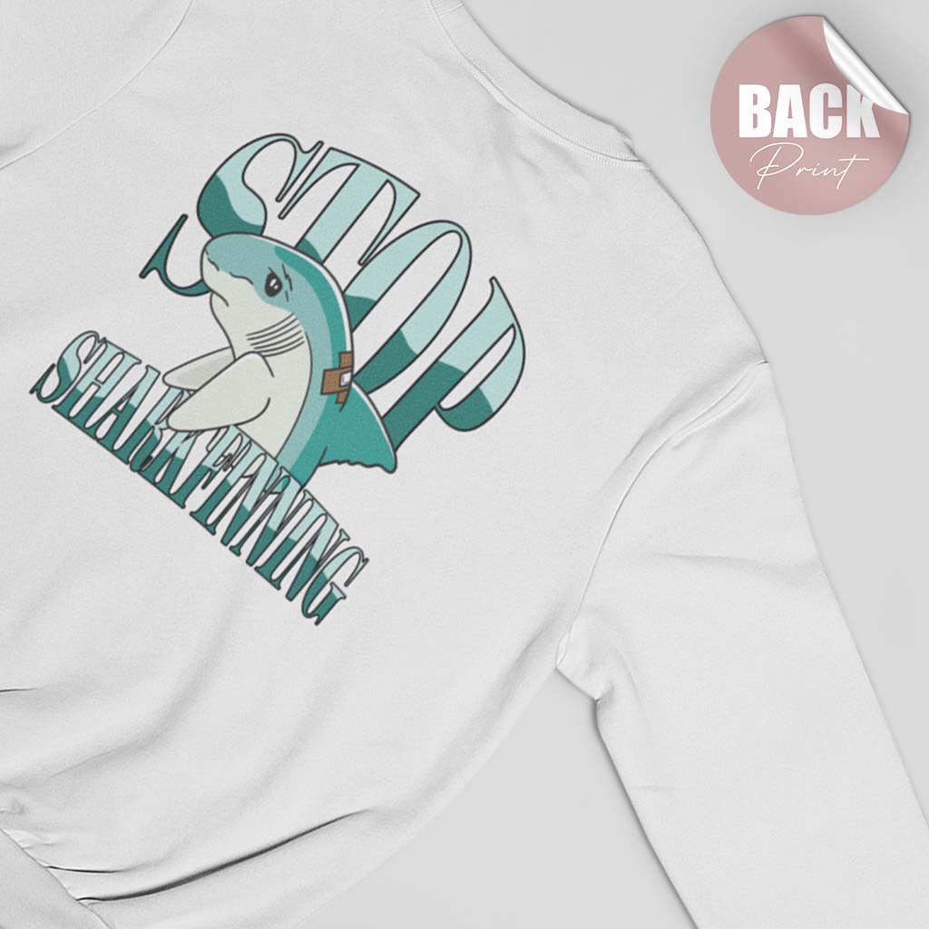 STOP SHARKFINNING | DAMEN PREMIUM BIO SWEATSHIRT | BACK PRINT