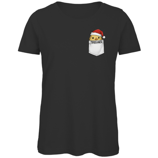 Damen Premium Bio T-Shirt XMAS Tierschutz