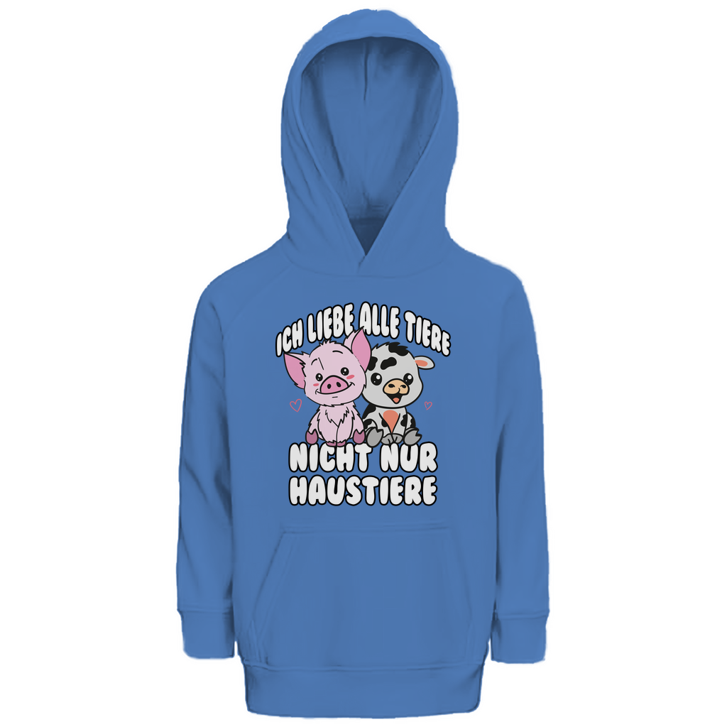 ICH LIEBE ALLE TIERE | KINDER PREMIUM BIO HOODIE