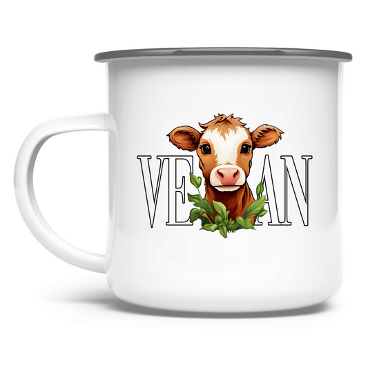 VEGAN KUH | EMAILLE TASSE