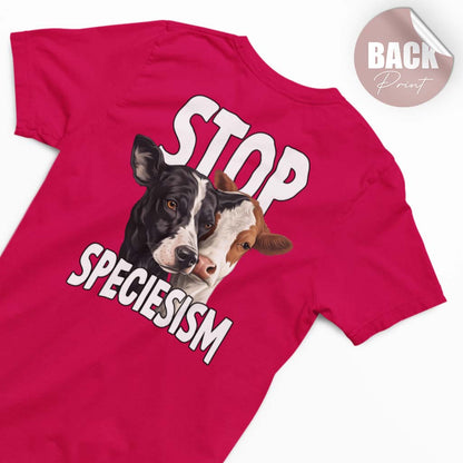 STOP SPECIESISM | DAMEN PREMIUM BIO SHIRT | BACK PRINT