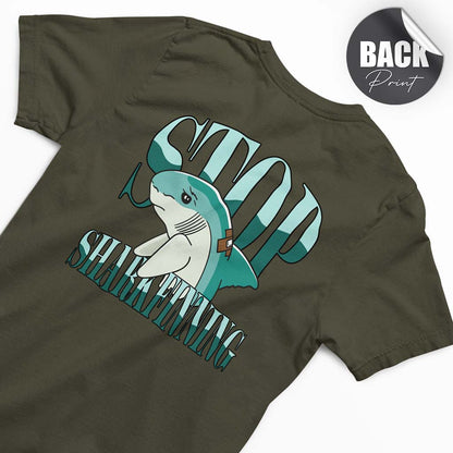 STOP SHARKFINNING | HERREN PREMIUM BIO SHIRT | BACK PRINT