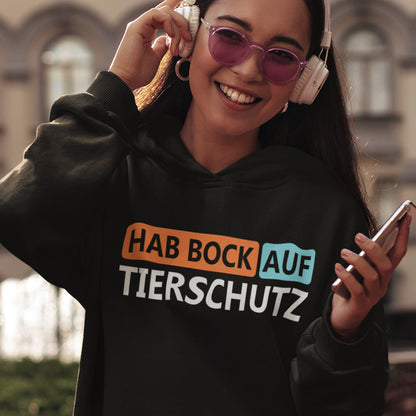 Bock auf Tierschutz | Damen Premium Bio Hoodie
