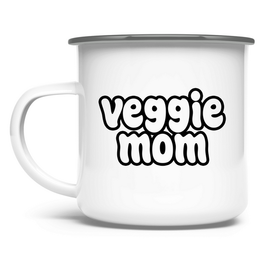 Veggie Mom | Emaille Tasse