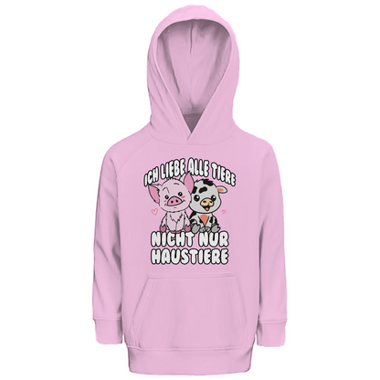 ICH LIEBE ALLE TIERE | KINDER PREMIUM BIO HOODIE