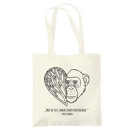 Tote Bag Mach einen Unterschied | Jane Goodall