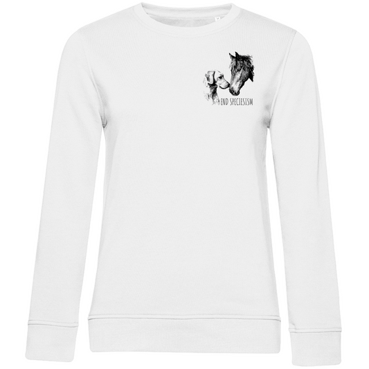 Damen Premium Bio Sweatshirt End Speciesism