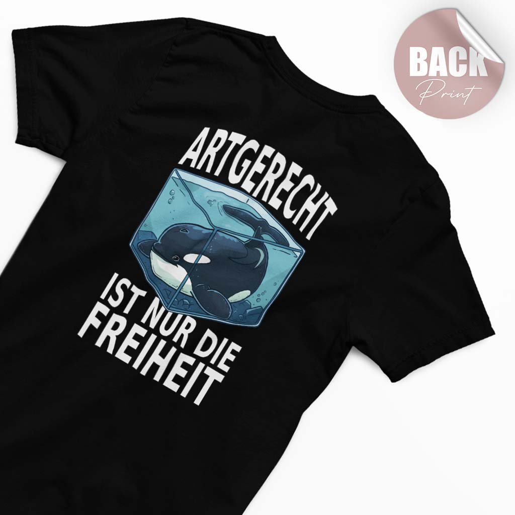 FREIHEIT | DAMEN PREMIUM BIO SHIRT | BACK PRINT