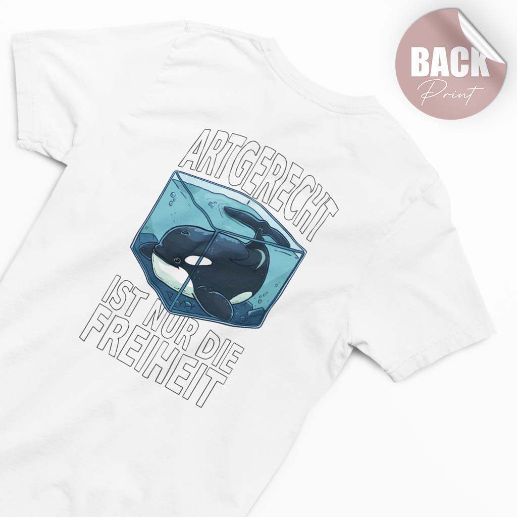 FREIHEIT | DAMEN PREMIUM BIO SHIRT | BACK PRINT