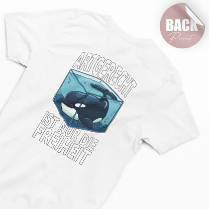 FREIHEIT | DAMEN PREMIUM BIO SHIRT | BACK PRINT