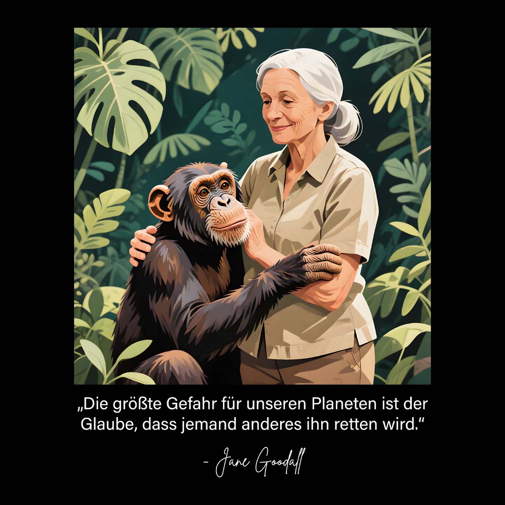 Tote Bag Planeten retten | Jane Goodall