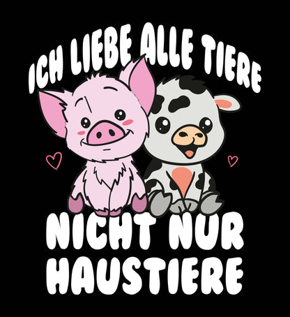 ICH LIEBE ALLE TIERE | KINDER PREMIUM BIO HOODIE