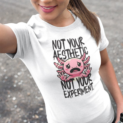 Axolotl - not your experiment | Damen Premium Bio-Shirt