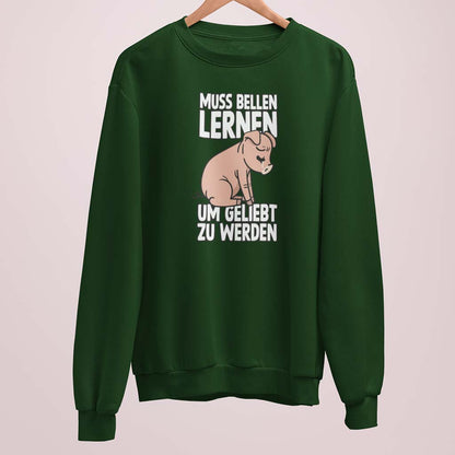 MUSS BELLEN LERNEN | DAMEN PREMIUM BIO SWEATSHIRT
