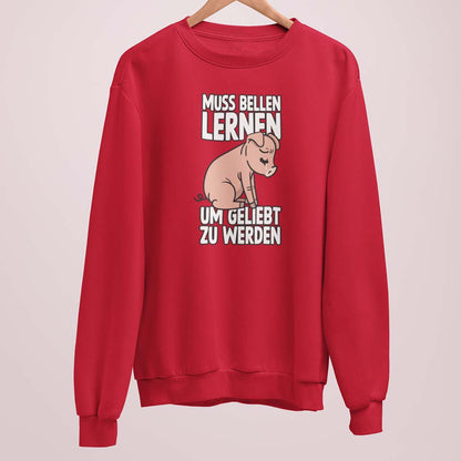 MUSS BELLEN LERNEN | DAMEN PREMIUM BIO SWEATSHIRT