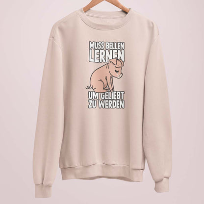MUSS BELLEN LERNEN | DAMEN PREMIUM BIO SWEATSHIRT