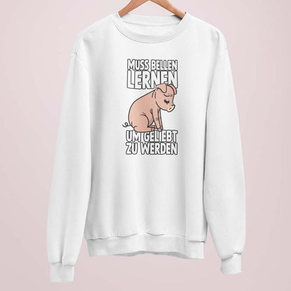 MUSS BELLEN LERNEN | DAMEN PREMIUM BIO SWEATSHIRT