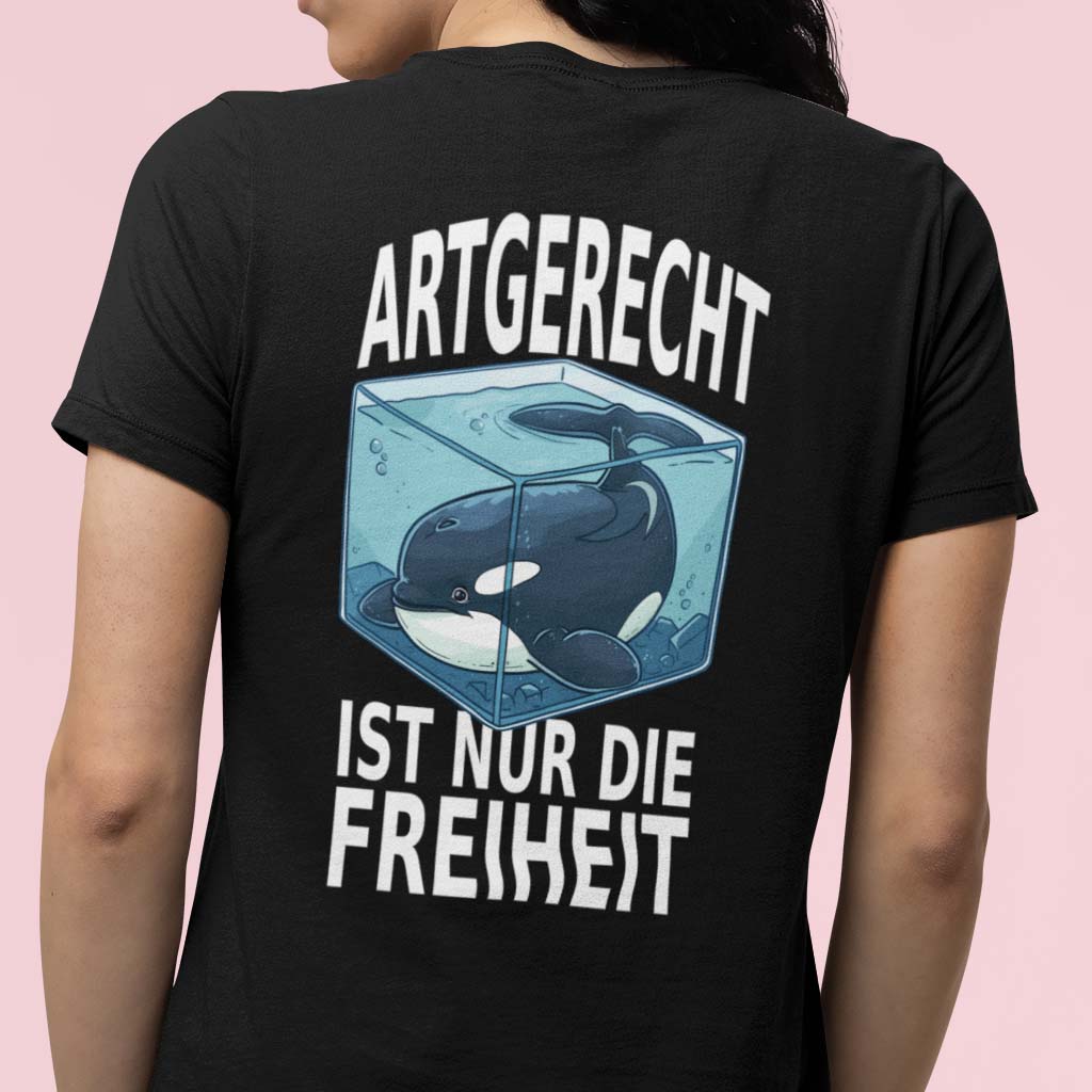 FREIHEIT | DAMEN PREMIUM BIO SHIRT | BACK PRINT