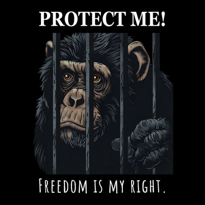 PROTECT ME! | DAMEN PREMIUM BIO HOODIE | BACK PRINT