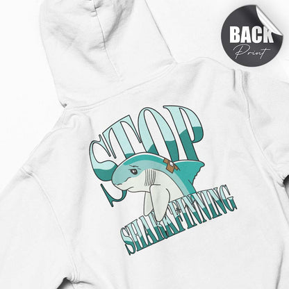 STOP SHARKFINNING | HERREN PREMIUM BIO HOODIE | BACK PRINT