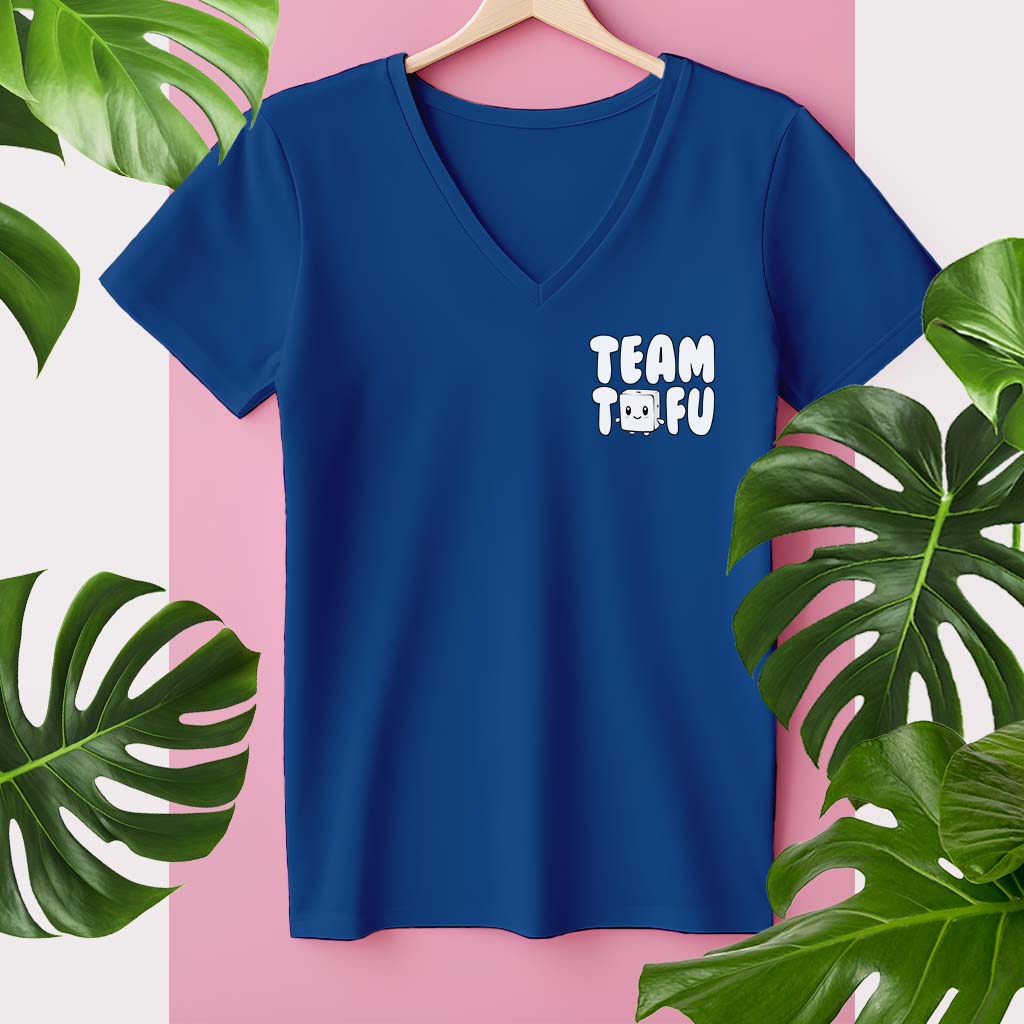 TEAM TOFU | DAMEN PREMIUM V-NECK BIO SHIRT