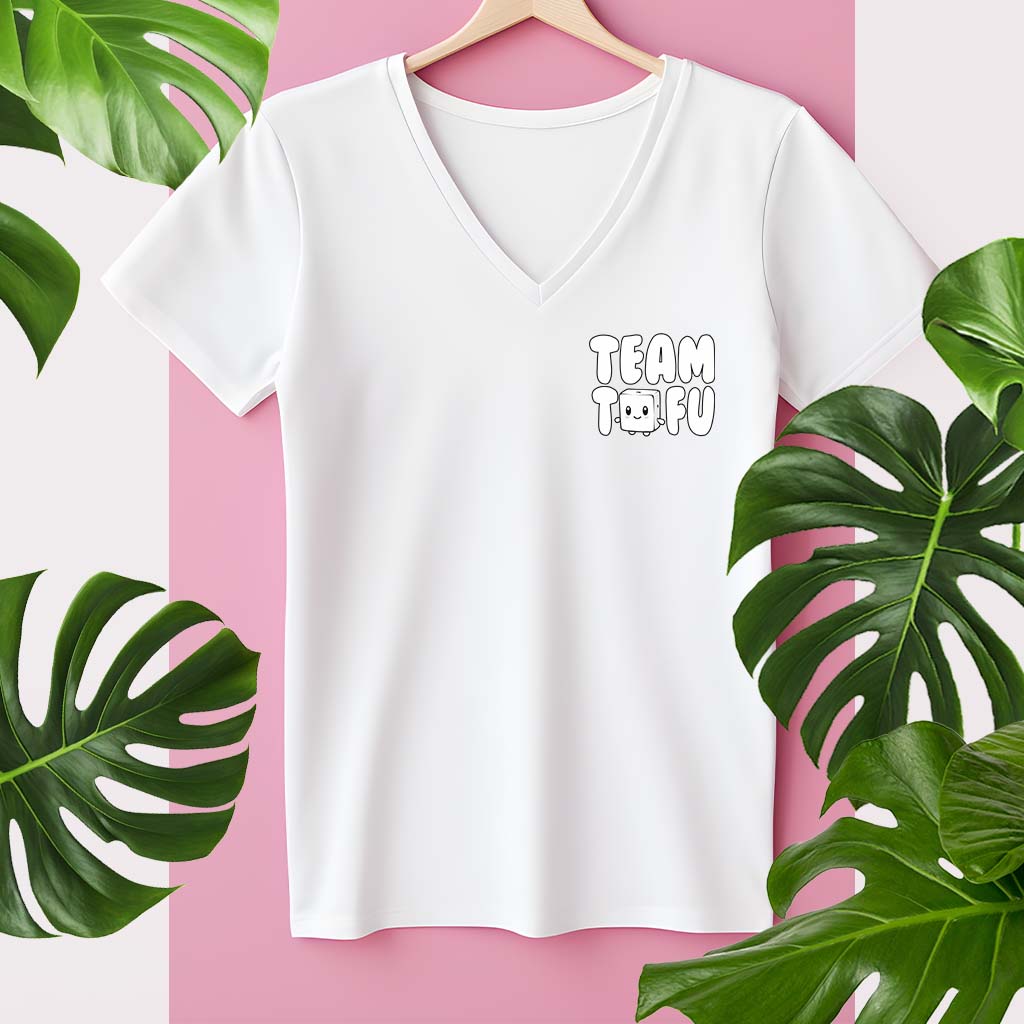 TEAM TOFU | DAMEN PREMIUM V-NECK BIO SHIRT