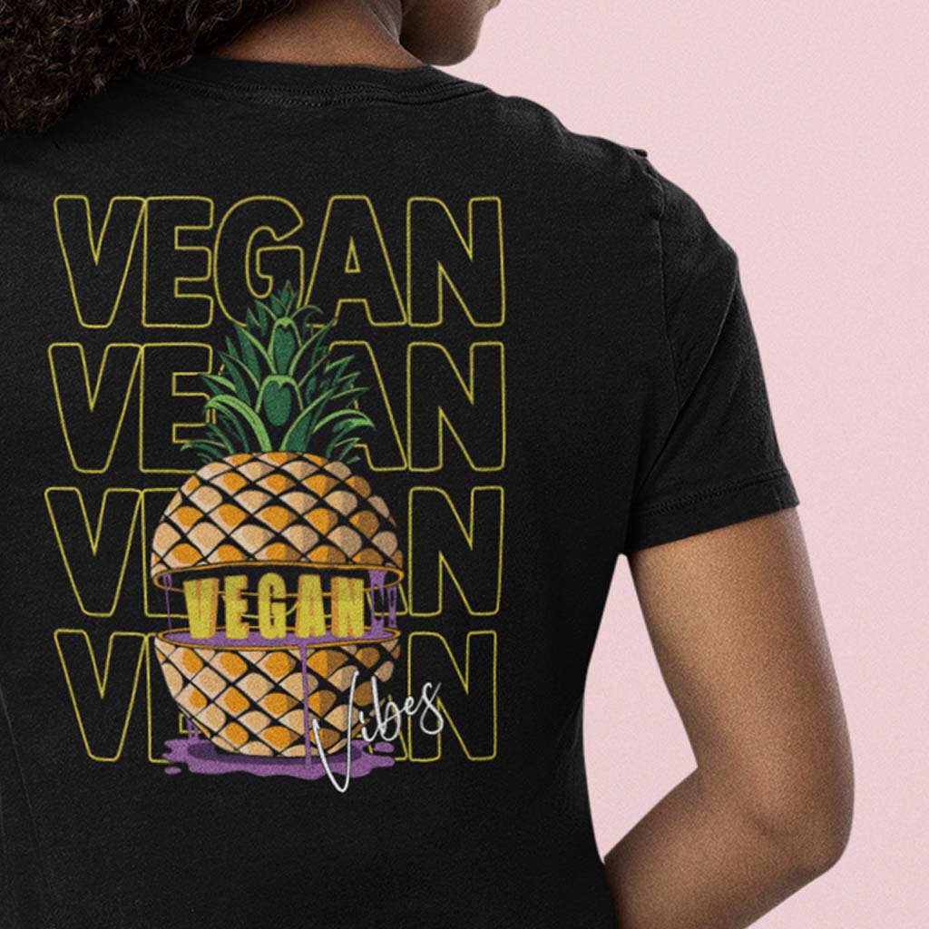 VEGANANAS | DAMEN PREMIUM BIO SHIRT | BACK PRINT