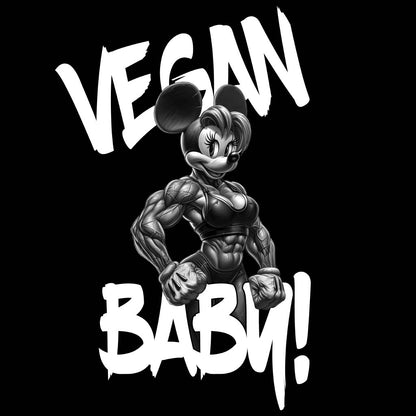 VEGAN BABY! | DAMEN PREMIUM BIO SHIRT | BACK PRINT