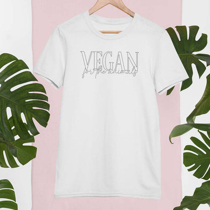VEGAN FOR THE ANIMALS | DAMEN PREMIUM BIO SHIRT